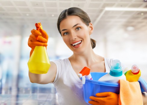 Professional cleaning of a commercial building frontage in N22